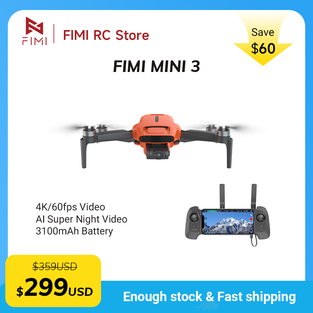 Drone Camera Night Vision - FIMI MINI 3 Camere Drone 4K