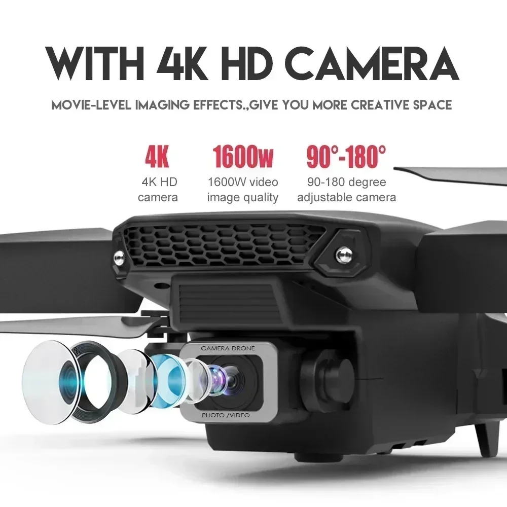 E88 Pro WIFI FPV Drone Wide An - Drone Camera Night Vision ulasan dan harga
